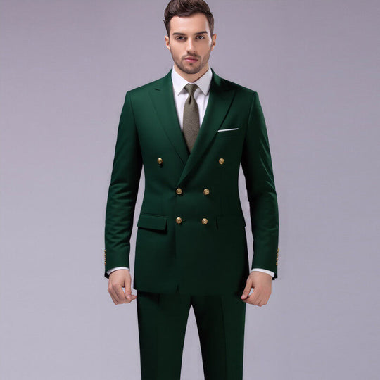 Herren nan doppelreihiges Abend-Sakko mit Zierknöpfen, schmaler Silhouette und eleganter Verarbeitung EB
