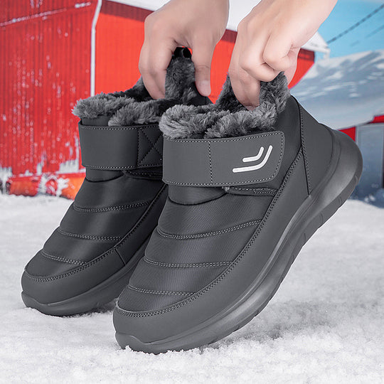 Damen isolierte Winterstiefel mit rutschfester Sohle und praktischem Klettverschluss EB