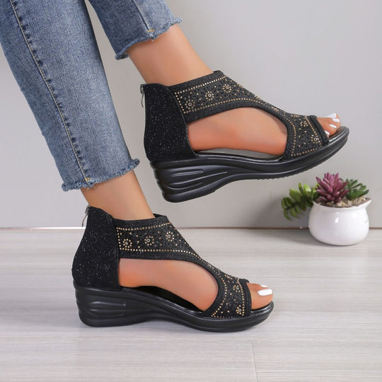Damen elegante Plateau-Sandalen EB