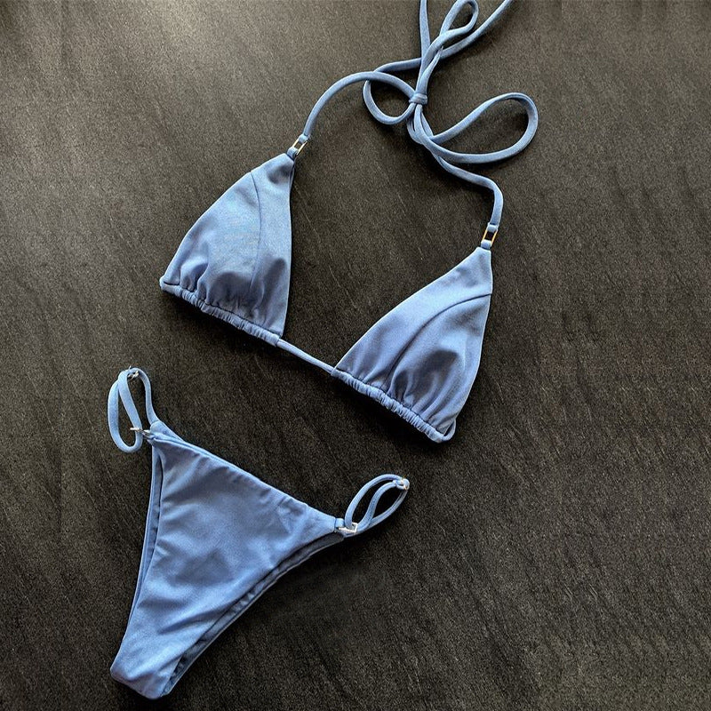 Damen Triangel-Bikini mit verstellbaren Trägern und komfortabler Passform EB