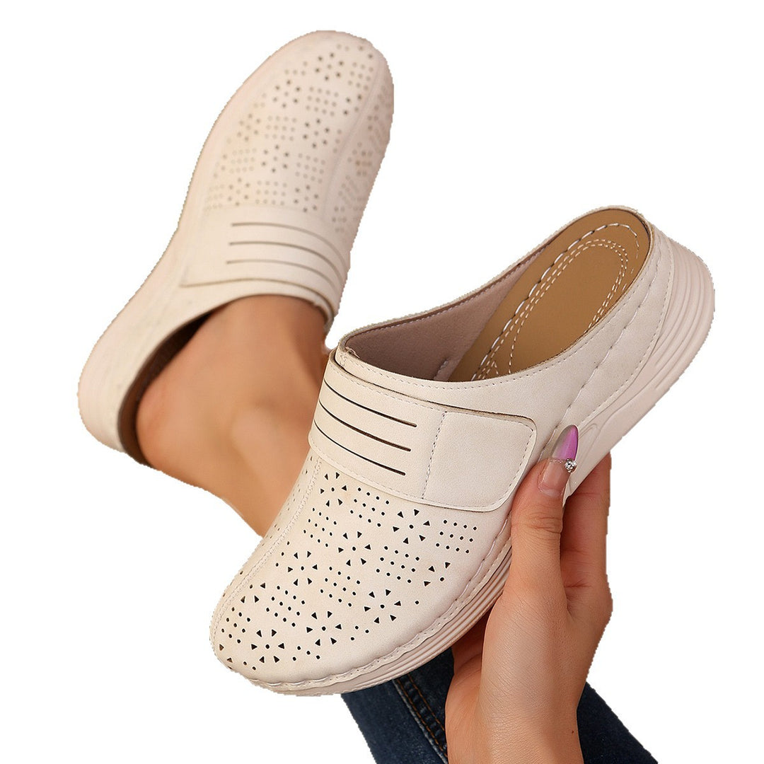 Damen Atmungsaktive Clogs mit modischem Lochdesign EB