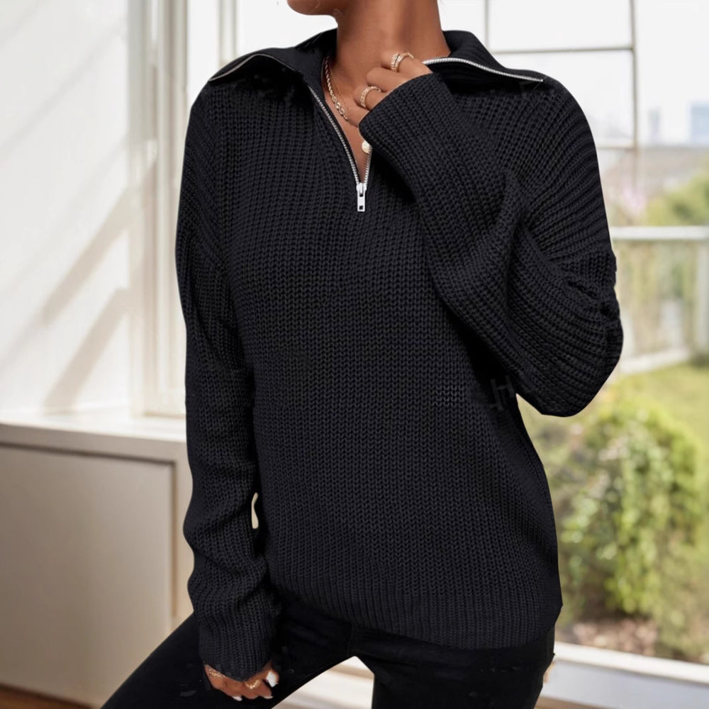 Damen lockerer Strickpullover EB