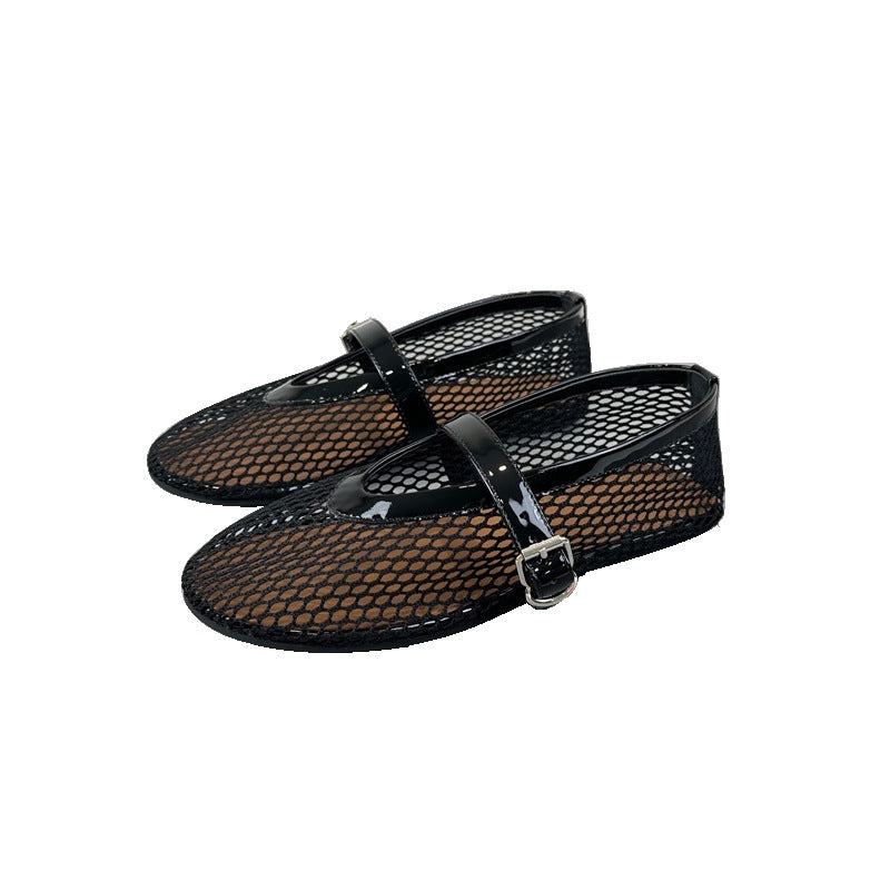 Damen Atmungsaktive Ballerinas mit Vintage-Design EB
