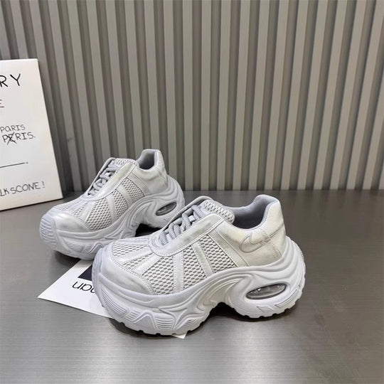 Damen Sportliche Chunky Sneakers mit atmungsaktiven Mesh-Einsätzen EB
