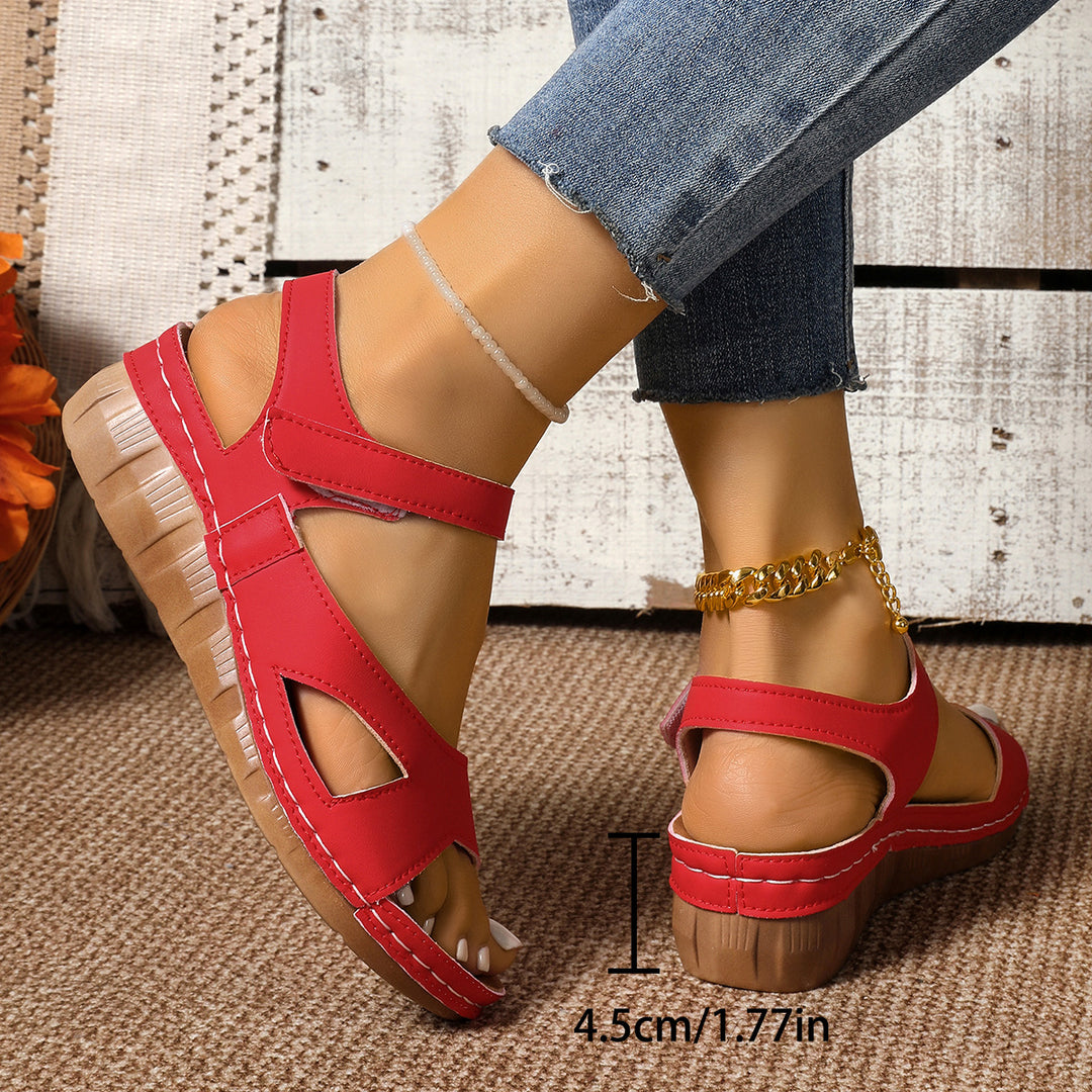 Damen Komfortable Sandalen mit verstellbaren Riemen und anatomischer Fußbettung EB