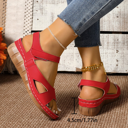 Damen Komfortable Sandalen mit verstellbaren Riemen und anatomischer Fußbettung EB