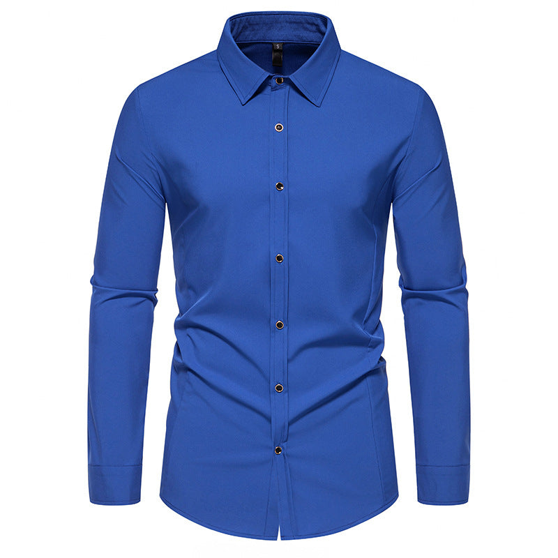Herren modisches Langarmhemd mit elegantem Schnitt EB