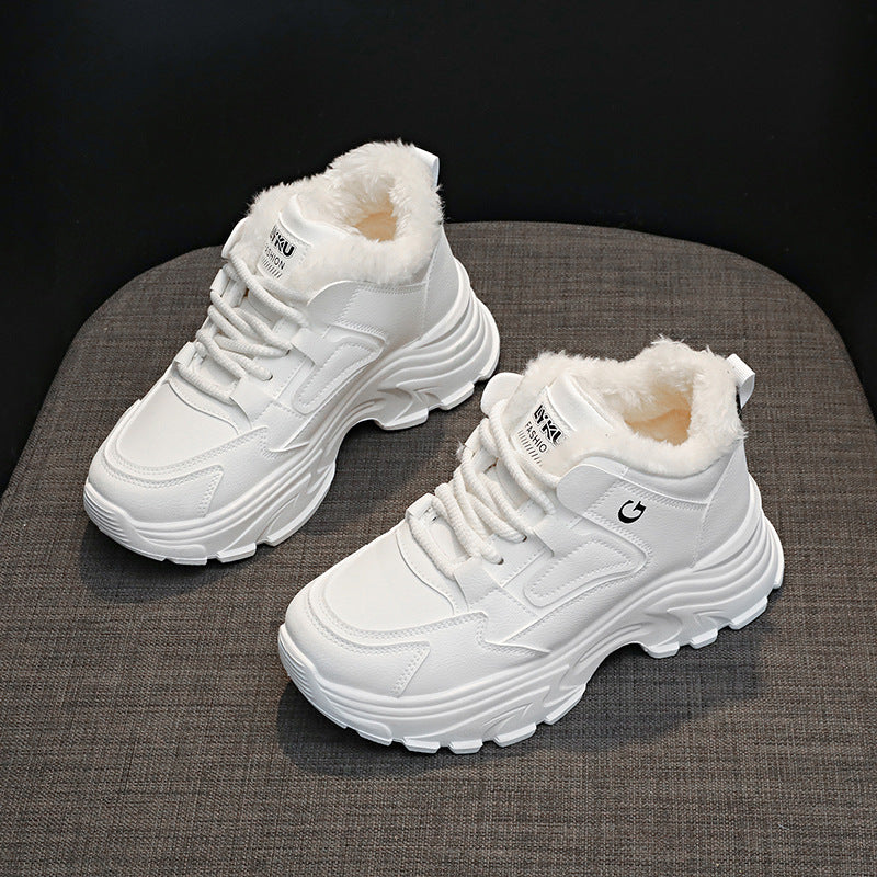 Damen Winterliche Chunky Sneakers mit kuscheligem Innenfutter EB