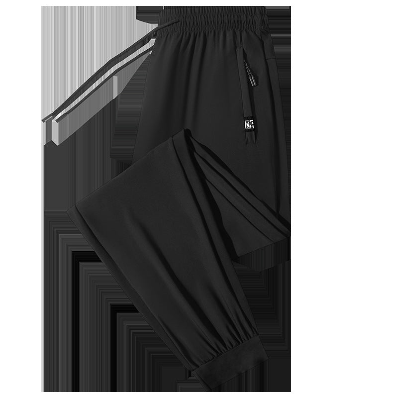 Herren urban performance Jogginghose mit elastischem Kordelbund, verdeckter Reißverschlusstasche und geradem Bein EB