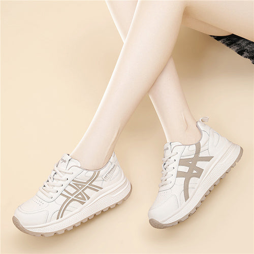 Damen Sportliche Sneakers mit dämpfender Sohle und atmungsaktivem Obermaterial EB