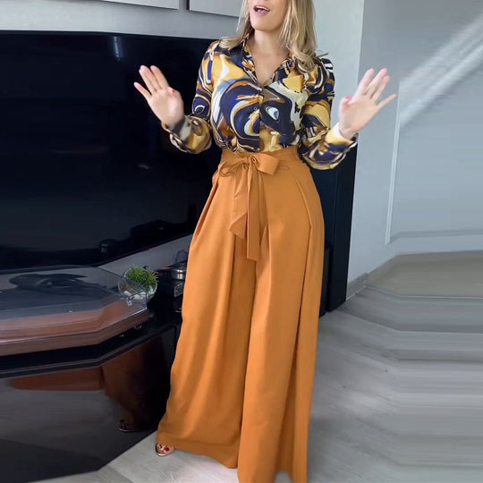 Damen elegantes und luftiges Maxikleid mit hübschem Muster EB