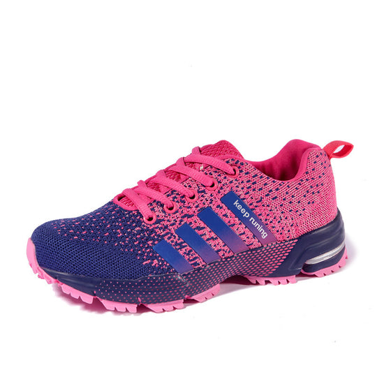 Damen Sportliche Laufschuhe mit atmungsaktiver Mesh-Oberfläche und dämpfender Zwischensohle EB