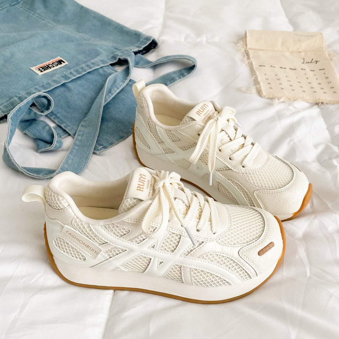 Damen Atmungsaktive Freizeitsneaker mit flexiblem Sohlenprofil und rutschfester Gummisohle EB