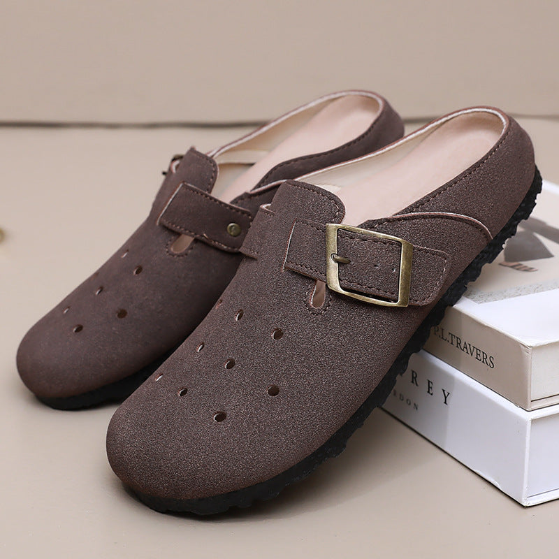 Damen Bequeme Clogs mit verstellbarem Riemen und Belüftungsöffnungen EB