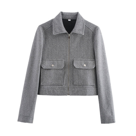 Damen cropped Utility-Jacke EB