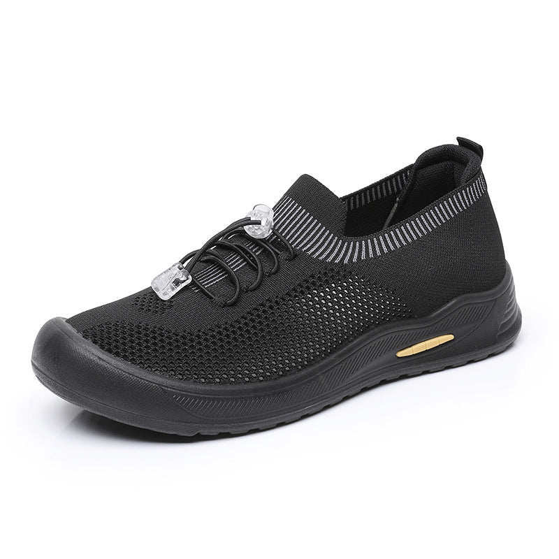 Damen Sportliche Freizeitschuhe mit elastischem Schnürsystem und rutschfester Sohle EB