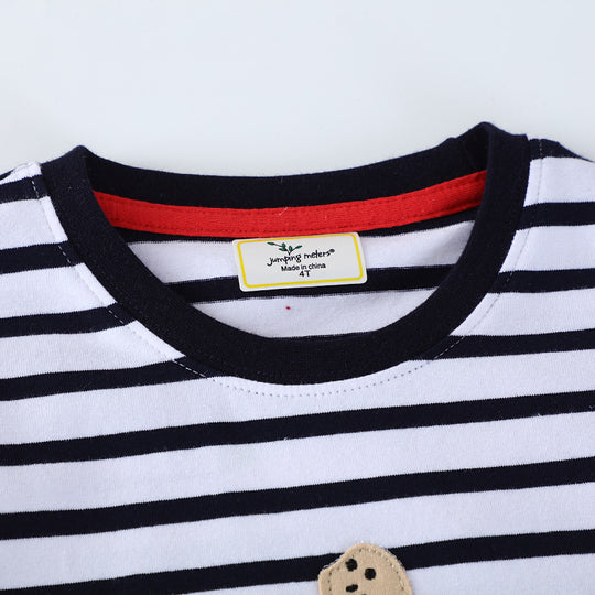 Jungen T-Shirt mit bunten Dinosaurier-Applikationen EB