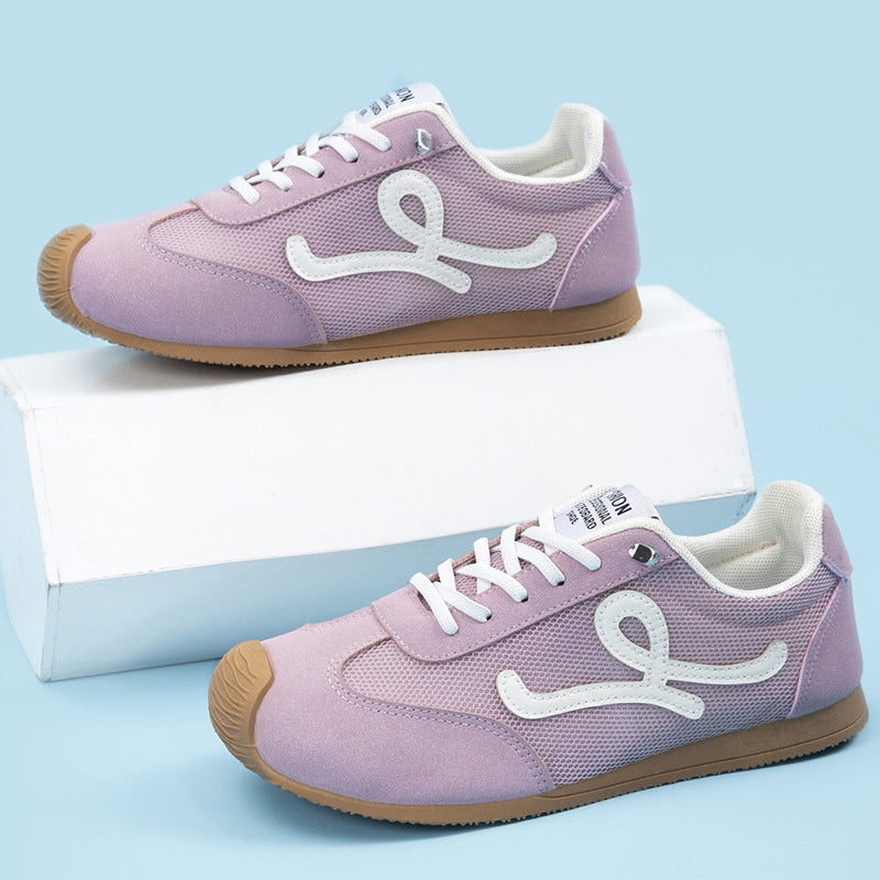 Damen Sportliche Sneakers mit atmungsaktiver Mesh-Oberfläche und rutschfester Sohle EB