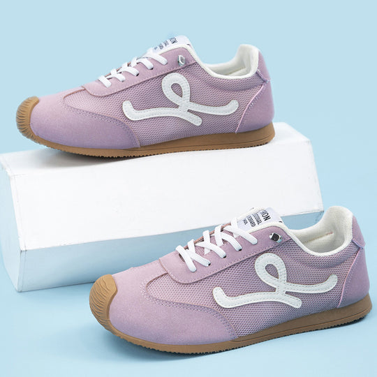 Damen Sportliche Sneakers mit atmungsaktiver Mesh-Oberfläche und rutschfester Sohle EB
