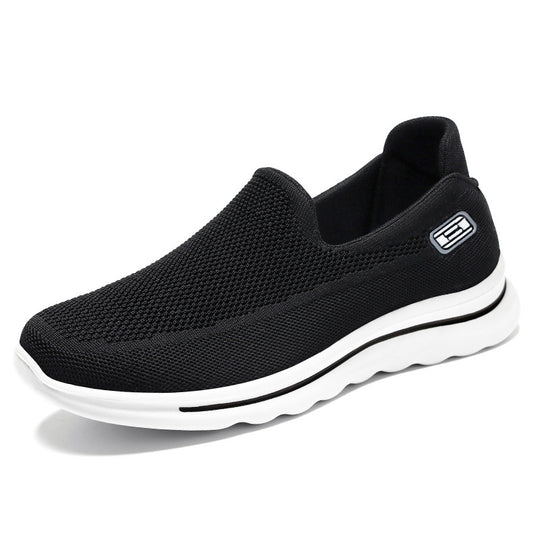 Damen nan Strick-Slip-On Komfortsneaker mit herausnehmbarem Memory-Fußbett und stoßdämpfender EVA-Zwischensohle EB