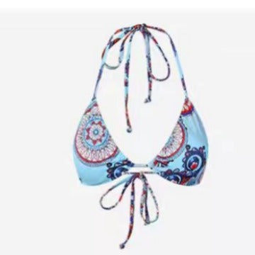 Damen Triangel-Bikini mit verspieltem Mandala-Muster EB