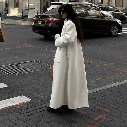 Damen Elegante und fließende weite Hose mit passender Blazerjacke EB