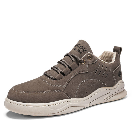 Herren urbane Retro-Cupsohlen-Sneaker aus Mikrofaser-Wildleder mit belüftetem Schaft EB