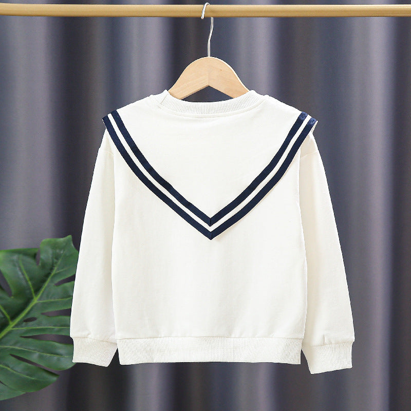 Damen Sweatshirt mit maritimem Kragen EB
