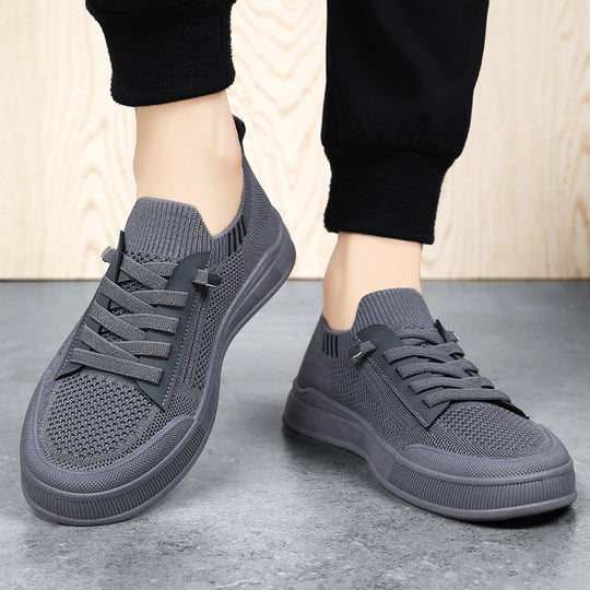 Damen Sportliche Knit Sneakers mit elastischer Schnürtechnik EB