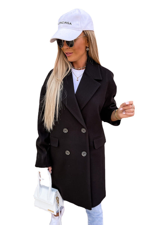 Damen Eleganter und zeitloser Oversize-Blazer EB