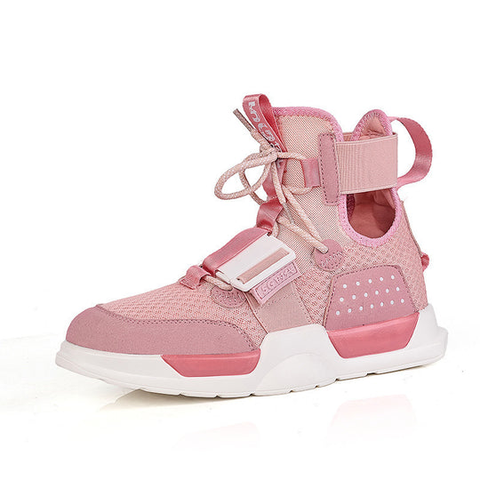 Damen Sportliche High-Top Sneaker mit verstellbarem Riemensystem EB