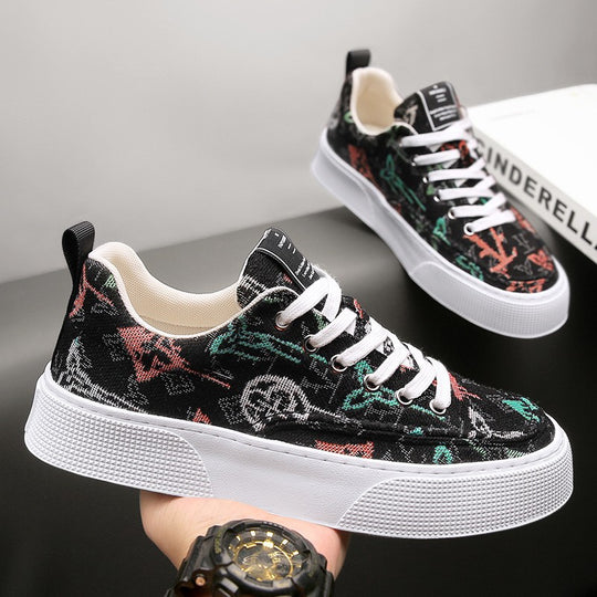 Damen Modische Sneaker mit individuellem Design und weicher Sohle EB