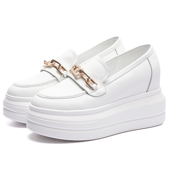 Damen modische Plateau-Schuhe mit eleganter Schnalle EB