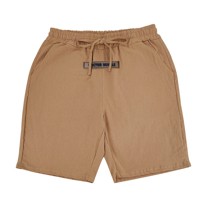 Herren lässige Strandshorts mit elastischem Bund und verstellbarem Kordelzug EB