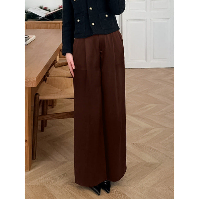 Damen Elegante weite Hose mit hohem Bund und komfortablem Schnitt EB