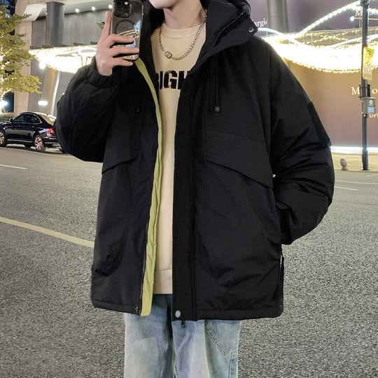 Herren isolierte Übergangsjacke mit vielseitigen Taschen und verstellbarem Kapuzensystem EB
