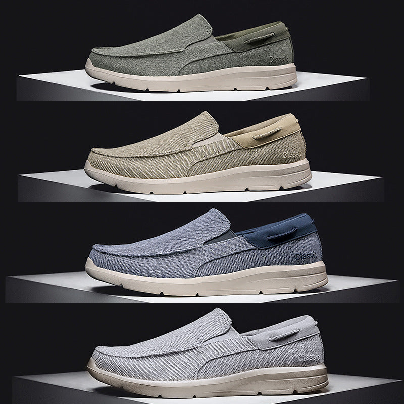 Damen Bequeme Slip-On Schuhe mit atmungsaktivem Obermaterial und dämpfender Sohle EB