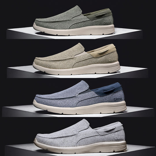 Damen Bequeme Slip-On Schuhe mit atmungsaktivem Obermaterial und dämpfender Sohle EB