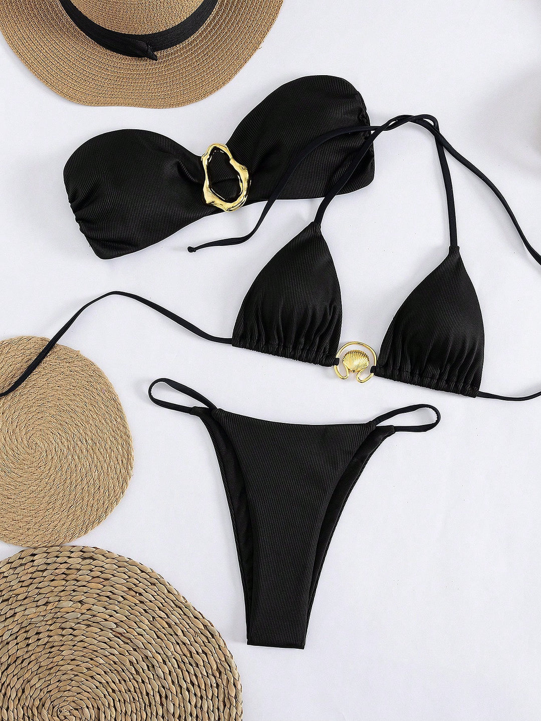 Damen Bikini mit raffiniertem Bandeau-Oberteil und höchstem Tragekomfort EB
