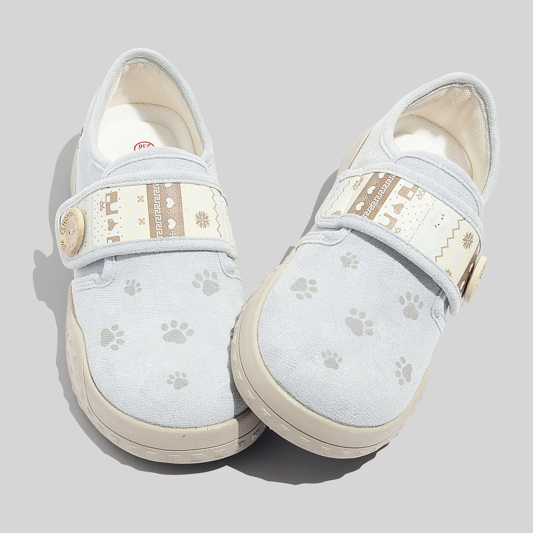 Damen Clogs mit praktischen Klettverschlüssen und tierischen Applikationen EB