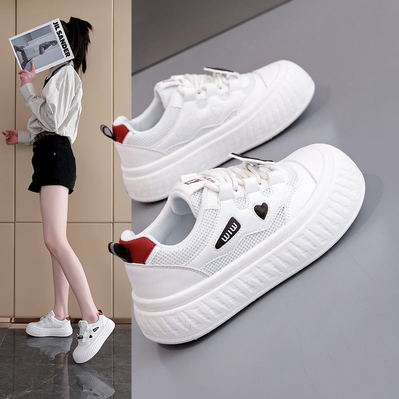 Damen modische Sneakers mit elastischem Klettverschluss und strukturiertem Obermaterial EB