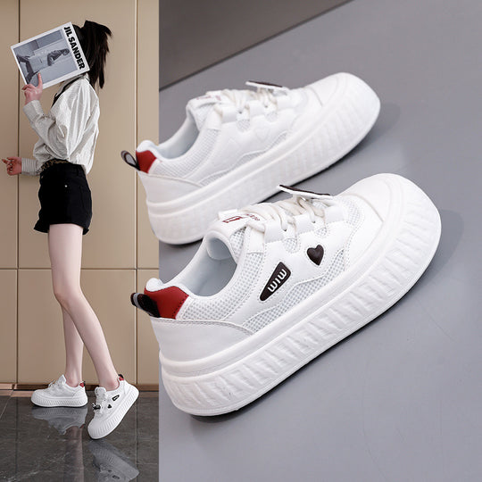 Damen modische Sneakers mit elastischem Klettverschluss und strukturiertem Obermaterial EB