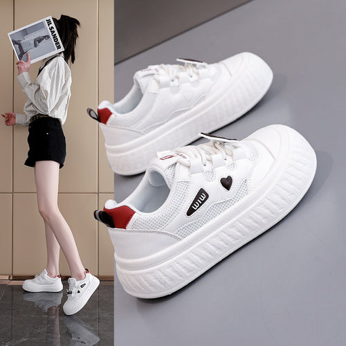 Damen modische Sneakers mit elastischem Klettverschluss und strukturiertem Obermaterial EB