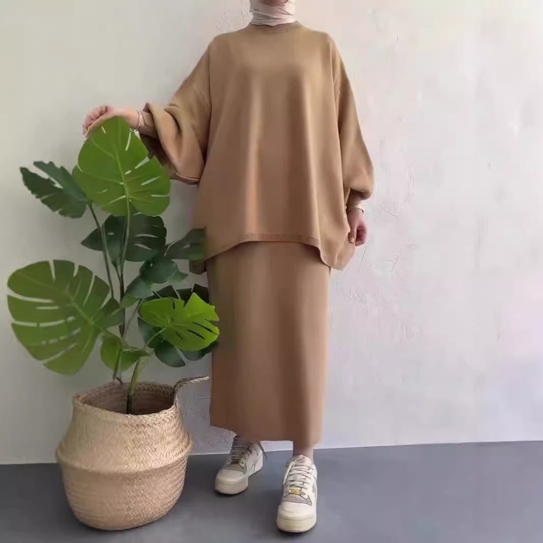 Damen Lässiges Sweat-Set mit weitem Schnitt und bequemen Taschen EB