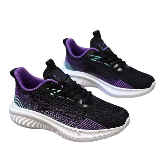 Damen Sportliche Lauf-Sneaker mit atmungsaktiver Oberflächenstruktur und stoßdämpfender Sohle EB