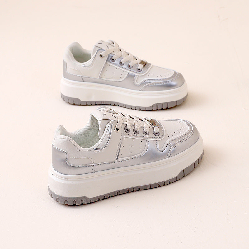 Damen modische Sneakers mit hohem Plateau und atmungsaktivem Design EB