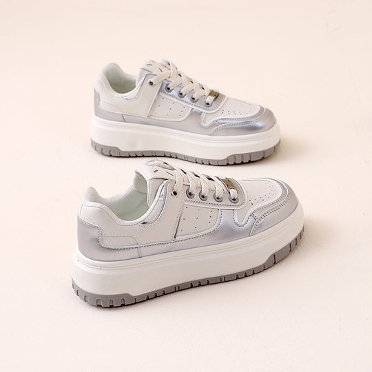 Damen modische Sneakers mit hohem Plateau und atmungsaktivem Design EB