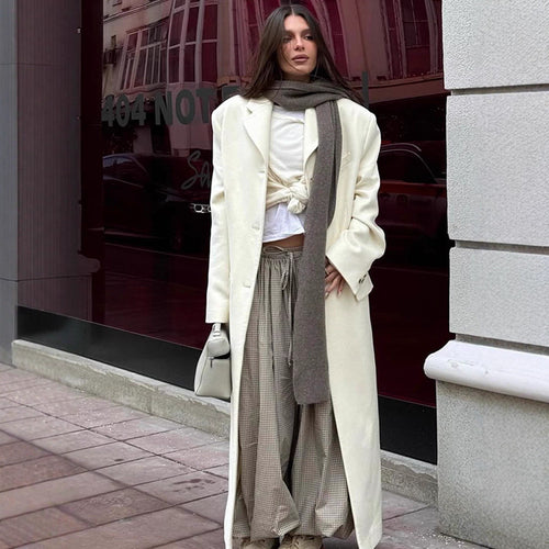 Damen Übergroßer Mantel mit elegantem Schnitt EB