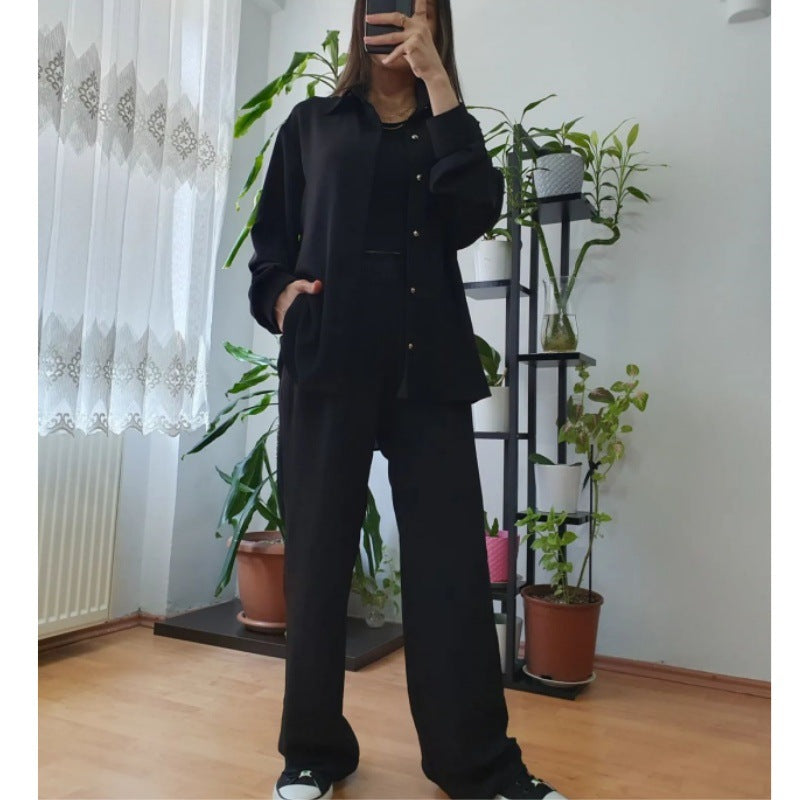 Damen lässiges und elegantes Blazer-Hosen-Ensemble EB