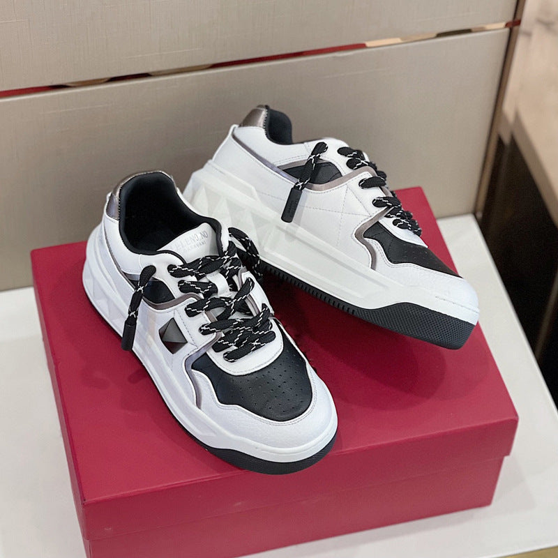 Damen Chunky Sneakers mit atmungsaktiver Oberflächenstruktur und rutschfester Sohle EB